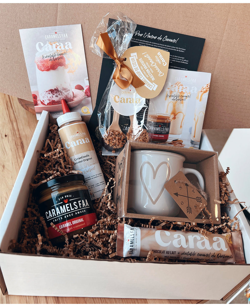 Boîte Corporative 4 Caramels FAA Le véritable caramel du Québec