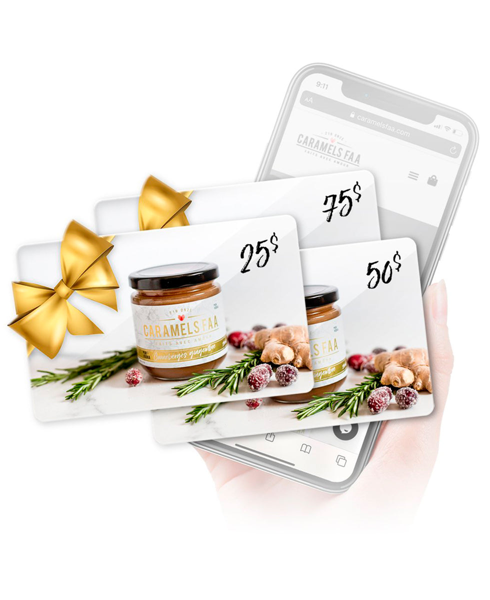 La CarteCadeau Caramels FAA La Meilleure Carte Cadeau pour une Fête